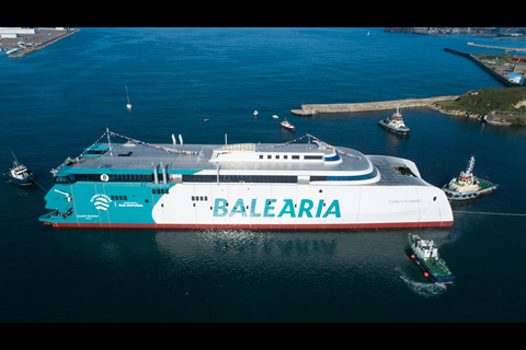 Eleanor Roosevelt, constructed by the Armon yard in Gijon.(credit: Balearia).